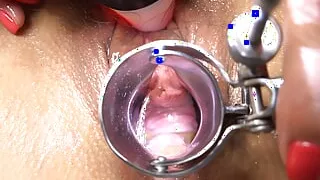 Doctor games! 1st Orgasm with a speculum in the cunt