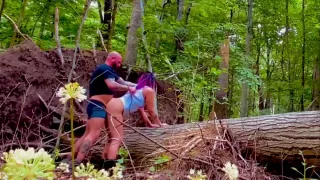 Bat Daddy Fucks Raven Hard In The Woods And Nuts In Her Mouth