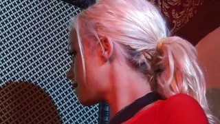 Priest stops a girl from confessing by drilling her pierced pussy