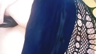 HornyFemboy fucking dildo