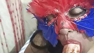 Billo Solo Scene masterbating with a huge pink vibrator inside her pussy