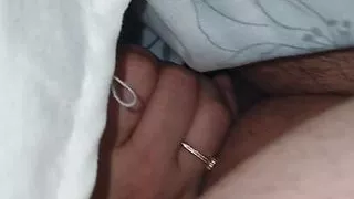 Step mom sneaky handjob under blanket make step son happy