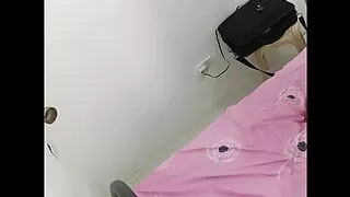 Recorded sex of small tattooed girl fucked by big guy