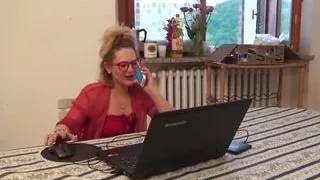 An Italian Slut Gets Fucked on the Sofa - Backstage