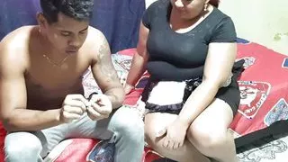 A delicious tit and pussy massage for the service whore