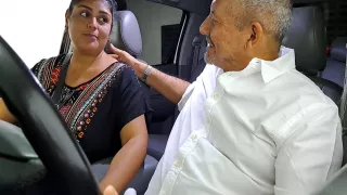 Aly Gives Him A Salivary Blowjob In The Car Shes At Sucking Cock!