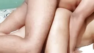 How delicious my stepmother fucks me when we are alone at home she asks me not to take it out of her pussy