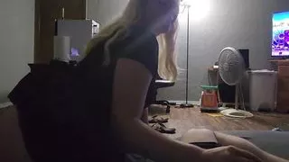 Sucking and fucking in my sexy black skirt Pt 1 - Mama_Foxx94