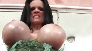 It takes a lot of hard work to make this brunette milf happy and pleased