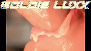 HOT slow motion dildo sucking and fucking!