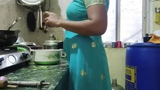 Bhabhi Was Washing Utensils in the Kitchen When I Started Fucking Her