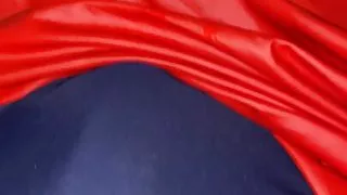 cum on red leather Leggings and bikini pants from my Neighbor