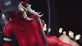 Naked Desdemona Bounces Gorgeously on a Big Cock in Cowgirl