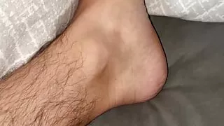 Feet, legs, cock, socks
