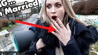 Public Agent Married blonde babe has sex with a stranger with a huge fat cock