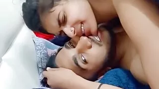 Hot Indian girlfriend fucked by boyfriend on her birthday with Hindi audio