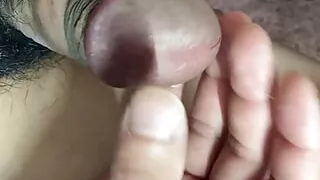 A moan and a little bit of cum