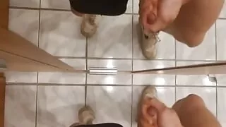 Jerked against the mirror