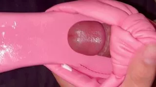 Cum on Pink Sandals
