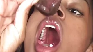 Whilst Using the Sex Toy the Brunette Gets a Sudden Craving for a BBC Creampie