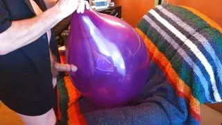 96) Large Round Balloon Inflated by Daddy - Balloonbanger