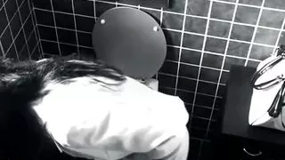 Telephone sex in the toilet