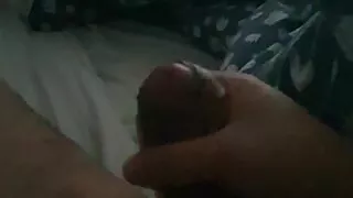 Step mom fast handjob in bed with step son