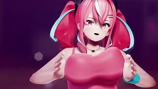 PiNK CAT Sexy Dance In Sport Shorts (3D HENTAI)