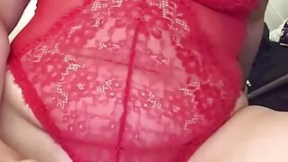 Cumming in Red for My Daddy