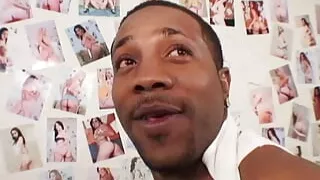 Hottie gets on top of a black guy to ride his thick dick