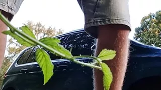 he pissed on the street