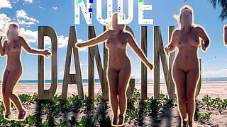 Wifey Dances NUDE at a PUBLIC Beach