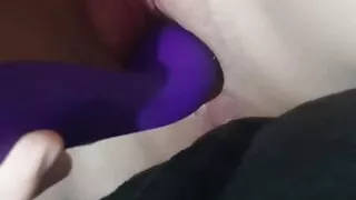 Orgasm with dildo