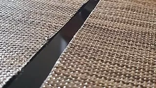 Step mom shows her pussy under table in restaurant to step son