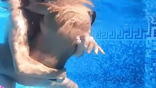 In The Pool And Inside My Pussy A Tasty Creampie