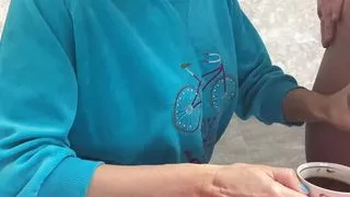 Stepmom drinks coffee with stepson's sperm massive cumshot taboo fetish