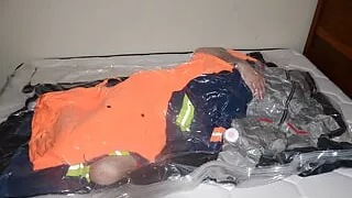 Sept 3 2023 - A session with all of my puffy gear turns into high excitement in my blue lifevest with Mikes overalls & my puffy