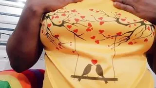 Fingering her pussy with her boyfriend.