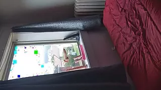 Showing the neighborhood my asshole