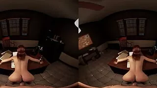 3D VR Pov, you fuck a cute slim girl in 3D animated VR