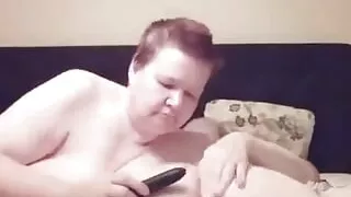 My Wife Plays with My Ass with a Dildo and Caresses My Cock