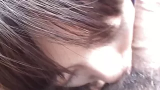 Petite Japanese teen with very hairy pussy