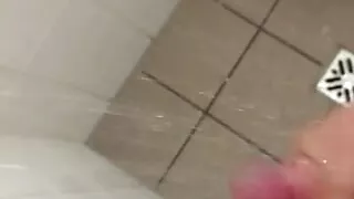 quickly jerking  in the shower 1