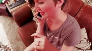 On the Phone Fingering, Fucking and Cum Remastered