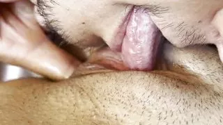 Licking her hairy juicy pussy and fingering spain girl
