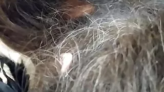 Close up of her pussy and ass, she pleasures herself