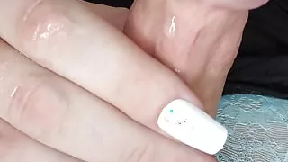 Small Dick Crossdresser Plays with Tiny Dick and Cums On Herself