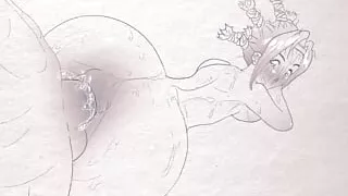 Animation on paper ( pens and pencils) Hentai Anime: Hunter x Hunter Menchi ( cartoon porn ) 2d sex