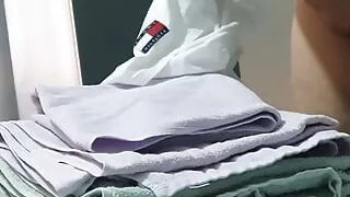 Step mom walk naked without shame in front of step son