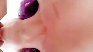 ass licking, fucking and deep throating with oral creampie, cum swallowing